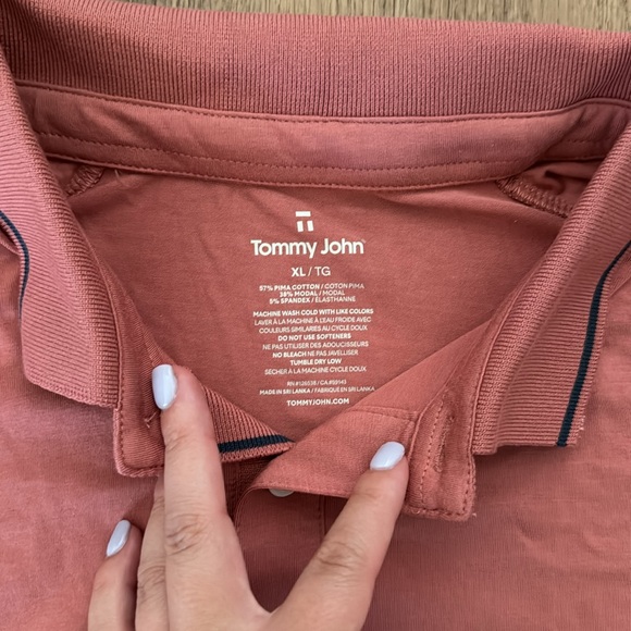 NWT Tommy John Mauve Polo - Picture 2 of 4